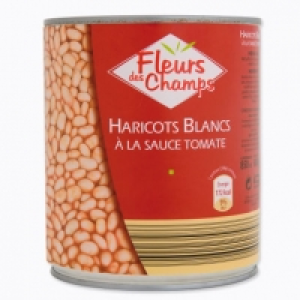 Haricots blancs à la sauce tomate 0.75 €