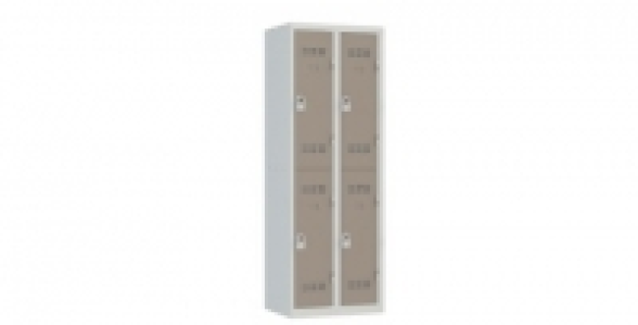 2 colonnes 2 cases superpos&eacute;es 50x60x180cm gris/taupe. 379.00&nbsp;&euro;