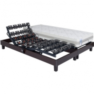 Prestige Collection Ensemble TPR mousse mémoire de forme 55kg/m3 - H21cm- 180x200 cm TERRA