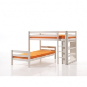 Lit superposé dangle WOODY, 3 coloris,