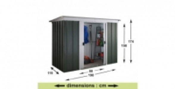 Abri de jardin m&eacute;tal YARDMASTER 2,36 m&sup2;