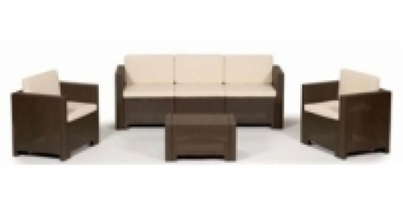 Salon de jardin Deluxe 4 pi&egrave;ces