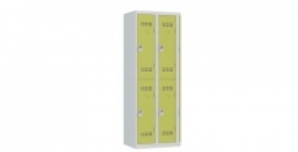 2 colonnes 2 cases superposées 50x60x180cm gris/anis. 379.00 €