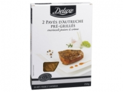 2 pav&eacute;s dautruche pr&eacute;-grill&eacute;s marinade poivre et cr&egrave;me