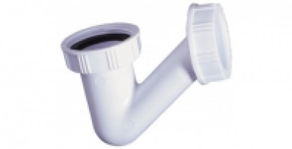 Siphon de lavabo-bidet gain de place en V