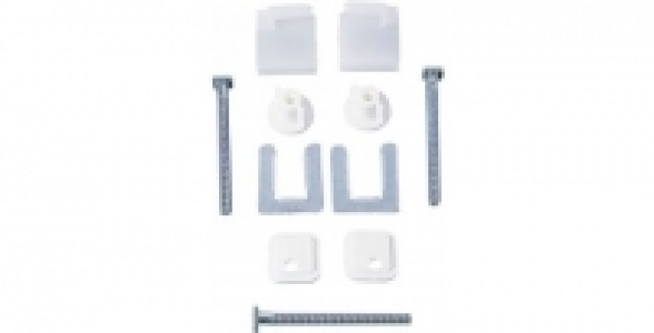 Jeu de fixation en plastique pour abattant WC