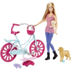 Barbie &agrave; v&eacute;lo avec ses chiens 29.90&nbsp;&euro;