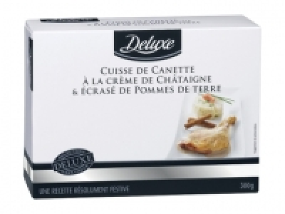 Cuisse de canette cr&egrave;me de ch&acirc;taigne aux &eacute;pices douces et &eacute;cras&eacute; de po