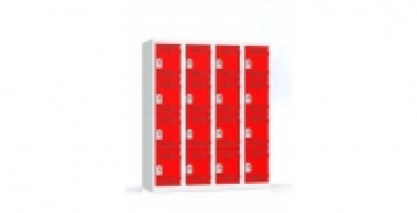 4 colonnes 4 cases superposées 50x120x180cm gris/rouge. 849.00 €