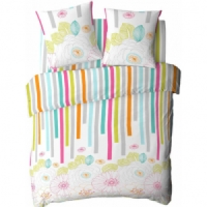 Parure housse de couette coton MULTICOLORE