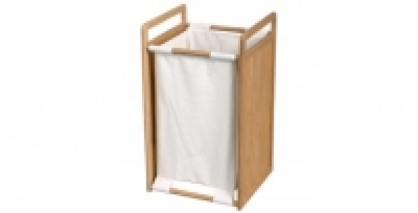 Panier a linge bambou 34 x 35 x 62 cm
