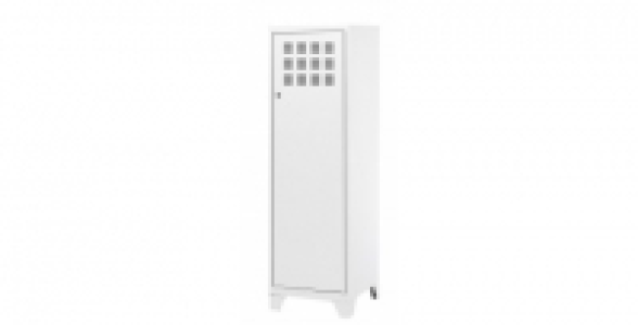 Rangement porte blanc sur pieds + 3 &eacute;tag&egrave;res 235.00&nbsp;&euro;