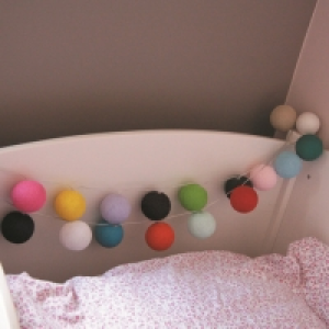 Guirlande lumineuse 20 boules coloris Multicolore