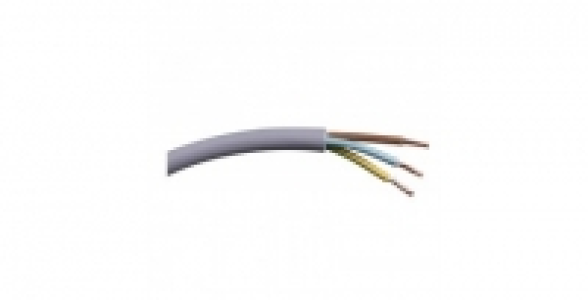 C&acirc;ble &eacute;lectrique H05VV-F 3G 2,5mm&sup2; 5m gris