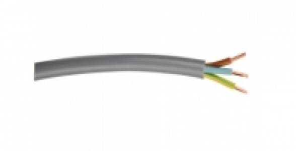 Câble électrique H05VVF gris 3G 1,5mm²/m