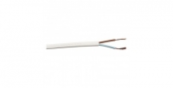Câble électrique H03VVH-2F blanc 2x0,75mm² 25m 14.25 €