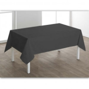 Nappe effet toile de coton gris anthracite