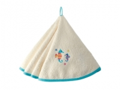 Torchon de cuisine &agrave; motifs brod&eacute;s