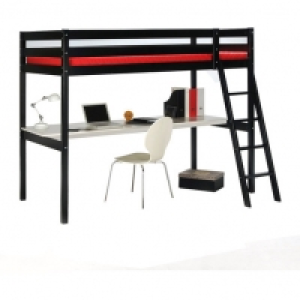 Lit Mezzanine ASTRID 90X190 cm + bureau