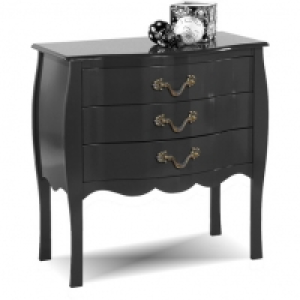 Commode noire - MURANO H76.5xL76xP40cm