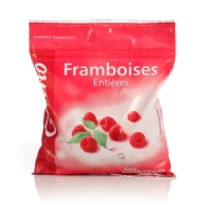 Framboises entieres 600g 5.65 €