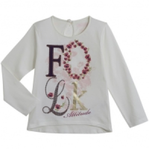 Auchan In Extenso Tee-shirt manches longues fille