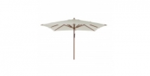 Parasol de luxe bois écru 3x3m