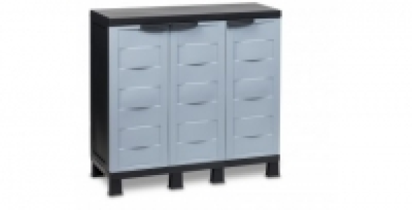 Armoire basse 3 portes Ambition Line S Toomax noir