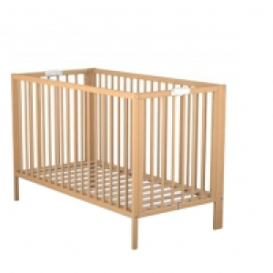 At4 Lit bébé pliant CLIC 60 x 120 cm hêtre