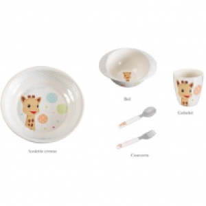Set repas mélamine sophie la girafe