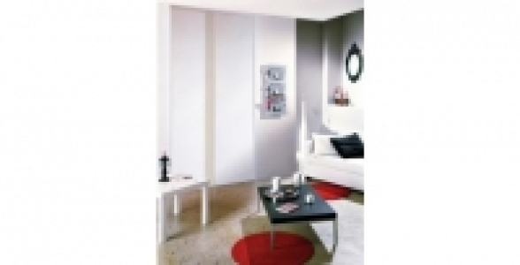Porte de placard pack 2 vantaux 180 x 250 cm Blanc