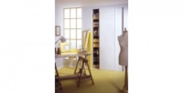 Ensemble portes de placard coulissantes blanc (1 200 x 2 500)
