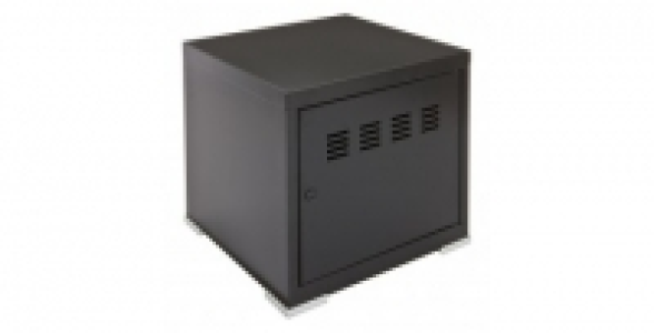Cube à porte en métal noir avec 1 kit de liaison