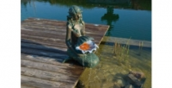 Fontaine forme sirène bronze avec éclairage Led Oslo UBBINK 217.00 €