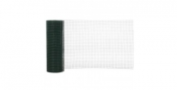 Volière plastifiée verte maille de 13 x 13 mm hauteur 50 cm