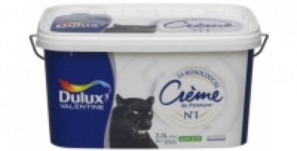 Cr&egrave;me de Peinture super monocouche blanc satin 2,5L DULUX VALENTINE