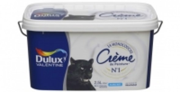 Cr&egrave;me de Peinture super monocouche blanc mat 2,5L DULUX VALENTINE