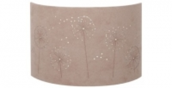 Applique demi lune effet daim beige COREP Poeme