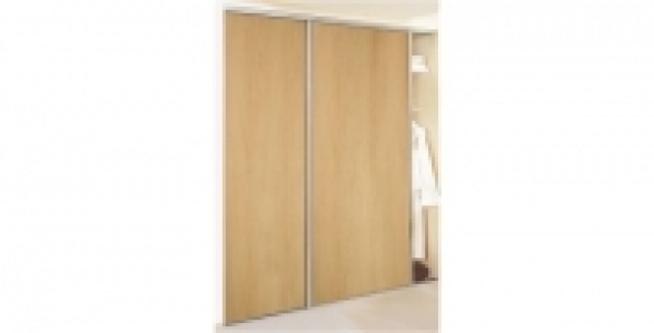Porte de placard 1 vantail coulissant 60,8 x 250 cm Ch&ecirc;ne brut