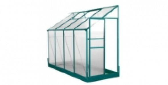 Serre de jardin murale 3,72 m&sup2; + base LAMS Lis