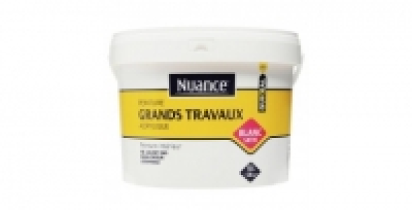 Peinture Grands Travaux 10L blanc satin NUANCE