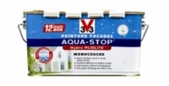 Peinture fa&ccedil;ades 2,5L ton pierre Aqua-Stop V33