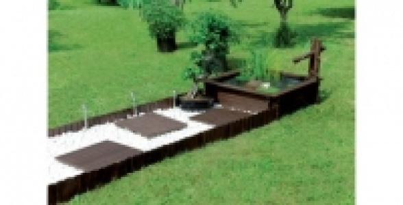 Bassin de jardin carré en bois Tokyo BURGER