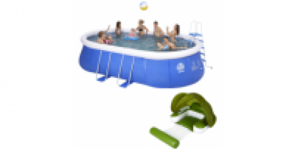 Bricomarche  Piscine autoportante 5,40 x 3,60 x h.1,22 m + fauteuil lounge OFFERT