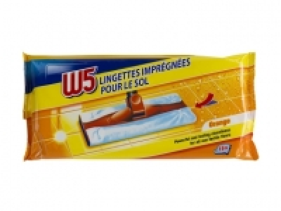 16 lingettes impr&eacute;gn&eacute;es pour sols