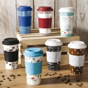 Mug en porcelaine avec couvercle