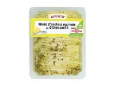Filets d’anchois marinés au citron confit
