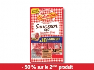 Cochonou saucisson sec ou rosette en tranches
