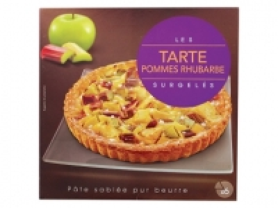 Tarte pommes-rhubarbe ou normande