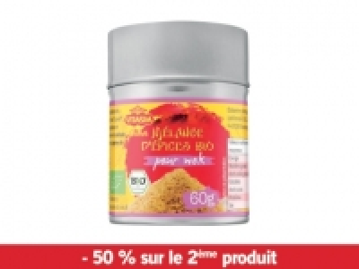 Mélange dépices ou de condiments biologiques